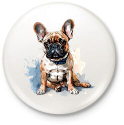 printfashion francia bulldog - Kitűző, hűtőmágnes - Fehér (17189778)
