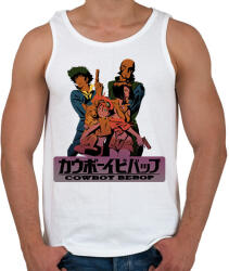 printfashion Cowboy Bebop Anime - Férfi atléta - Fehér (17403702)