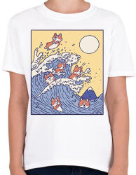 printfashion Corgik - Gyerek póló - Fehér (17120134)