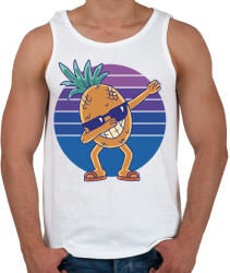 printfashion Ananász dab - Férfi atléta - Fehér (17112388)