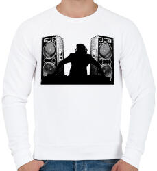 printfashion dj - Férfi pulóver - Fehér (17291593)