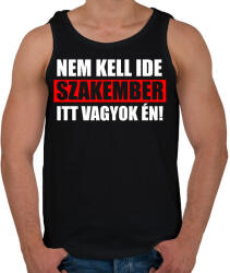 printfashion Szakember (4) - Férfi atléta - Fekete (16881031)