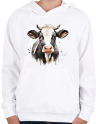 printfashion Tehén - Gyerek kapucnis pulóver - Fehér (16950504)