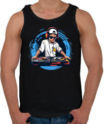 printfashion Dj - Férfi atléta - Fekete (17371097)
