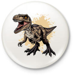 printfashion Dinoszaurusz - Kitűző, hűtőmágnes - Fehér (16905178)