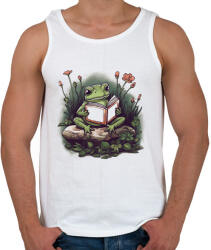 printfashion Olvasó béka - Férfi atléta - Fehér (17156502)