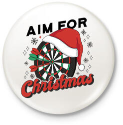printfashion Karácsonyi darts - Kitűző, hűtőmágnes - Fehér (16984960)