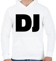printfashion Dj - Férfi kapucnis pulóver - Fehér (17365287)