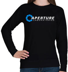 printfashion Aperture Laboratories - Női pulóver - Fekete (17417035)