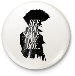 printfashion Cowboy bebop - Kitűző, hűtőmágnes - Fehér (17403682)