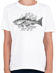 printfashion Halacska - Gyerek póló - Fehér (17087131)