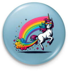 printfashion Pukikornis - Kitűző, hűtőmágnes - Világoskék (17458325)