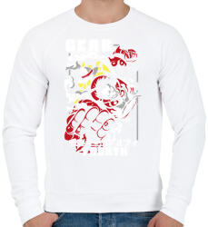 printfashion One Piece Gear 4 - Férfi pulóver - Fehér (17411835)