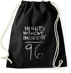 printfashion Kiut Nights without incident - Sportzsák, Tornazsák - Fekete (16892722)