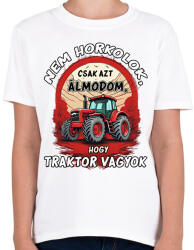 printfashion Traktoros minta - Gyerek póló - Fehér (16960836)