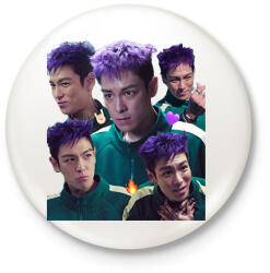 printfashion Thanos Squid Game - Kitűző, hűtőmágnes - Fehér (17249712)