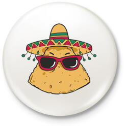 printfashion Mexikói nachos - Kitűző, hűtőmágnes - Fehér (17168120)