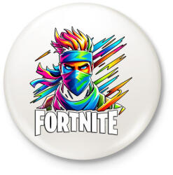 printfashion Fortnite - Kitűző, hűtőmágnes - Fehér (17290640)