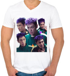 printfashion Thanos Squid Game - Férfi V-nyakú póló - Fehér (17249299)