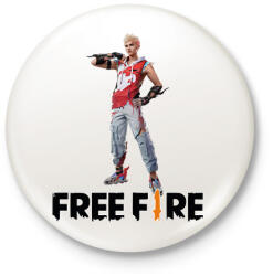 printfashion Free fire ignis - Kitűző, hűtőmágnes - Fehér (17298721)