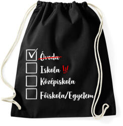 printfashion Ballagás óvoda fehér - Sportzsák, Tornazsák - Fekete (17367746)