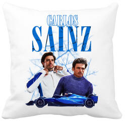 printfashion Carlos Sainz Williams 2025 - Párnahuzat, Díszpárnahuzat - Fehér (17316232)