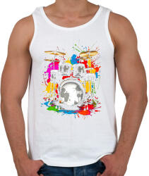 printfashion Színes dob - Férfi atléta - Fehér (17126336)