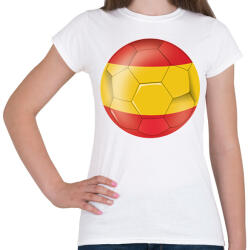 printfashion Spanyol labda - Női póló - Fehér (17088822)
