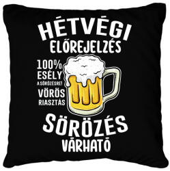 printfashion Hétvégi előrejelzés - Párnahuzat, Díszpárnahuzat - Fekete (16925119)