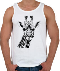 printfashion Zsiráf - Férfi atléta - Fehér (17117338)