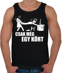 printfashion Csak még egy kört - Férfi atléta - Fekete (17037589)