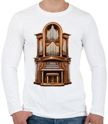 printfashion Orgona - Férfi hosszú ujjú póló - Fehér (17125489)