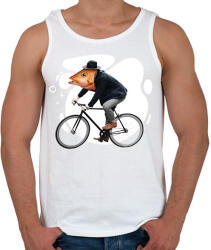 printfashion Biciklis hal - Férfi atléta - Fehér (17137586)