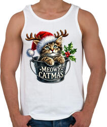 printfashion Cica vödörben - Férfi atléta - Fehér (17149736)