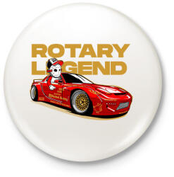 printfashion ROTARY LEGEND MAZDA - Kitűző, hűtőmágnes - Fehér (17391896)