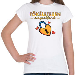 printfashion Tökéletesen összeillünk - Páros póló - Női póló - Fehér (17247539)
