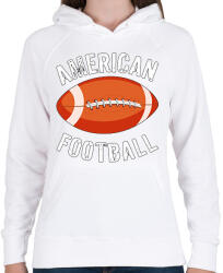 printfashion American Football - Női kapucnis pulóver - Fehér (17266006)
