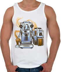 printfashion Kávégép - Férfi atléta - Fehér (17178102)