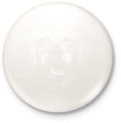 printfashion Golden-Retriever - Kitűző, hűtőmágnes - Fehér (17109628)