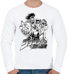 printfashion JoJo’s Bizarre Adventure - Férfi pulóver - Fehér (17407785)