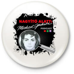 printfashion Nagyító alatt MJ 6 - Kitűző, hűtőmágnes - Fehér (17231614)