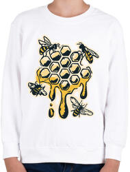 printfashion Méhek - Gyerek pulóver - Fehér (17059952)