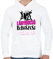 printfashion Lánybúcsú bebaszcsi csapat - Férfi kapucnis pulóver - Fehér (17469305)