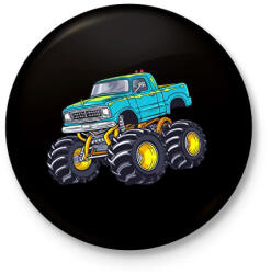 printfashion Monster - Kitűző, hűtőmágnes - Fekete (17398037)