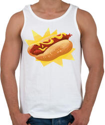 printfashion Hotdog - Férfi atléta - Fehér (17158302)