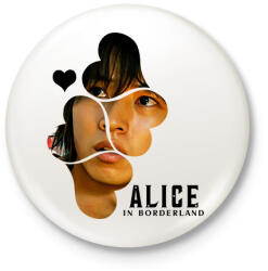 printfashion Alice in borderland arisu fekete - Kitűző, hűtőmágnes - Fehér (17242492)