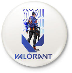 printfashion Yoru valorant - Kitűző, hűtőmágnes - Fehér (17331488)