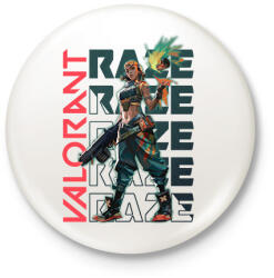 printfashion valorant raze - Kitűző, hűtőmágnes - Fehér (17332838)