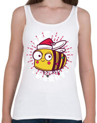 printfashion Karácsonyi méh - Női atléta - Fehér (16978892)