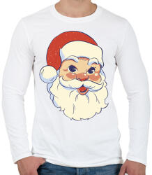printfashion Retro Mikulás - Férfi hosszú ujjú póló - Fehér (17004891)
